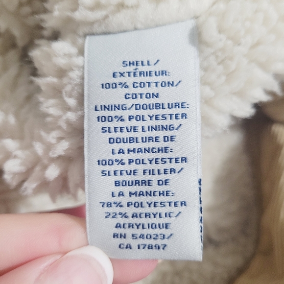 OLD NAVY Sherpa Lined Corduroy Jacket 100% Cotton Unisex Size XL Excellent Cond - Picture 11 of 12